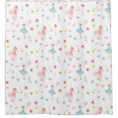 Ballerina Pattern Douchegordijn (Voorkant)