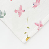 Ballerina Pattern Fleece Deken (Hoek)