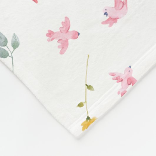 Ballerina Pattern Fleece Deken (Hoek)