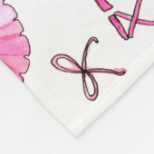 Ballerina Pattern in Waterverf Fleece Deken (Hoek)