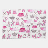 Ballerina Pattern in Waterverf Theedoek (Horizontaal)