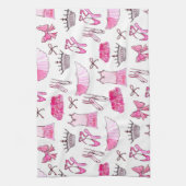 Ballerina Pattern in Waterverf Theedoek (Verticaal)