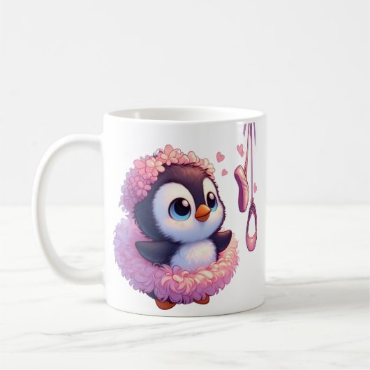 Ballerina Penguin Dreams Koffiemok (Links)