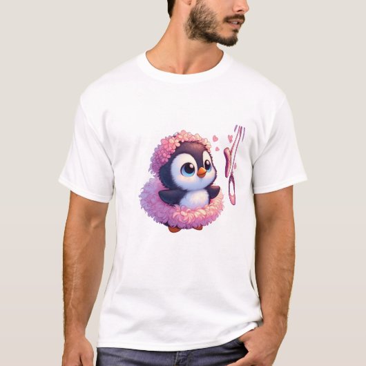 Ballerina Penguin Dreams T-shirt (Voorkant)