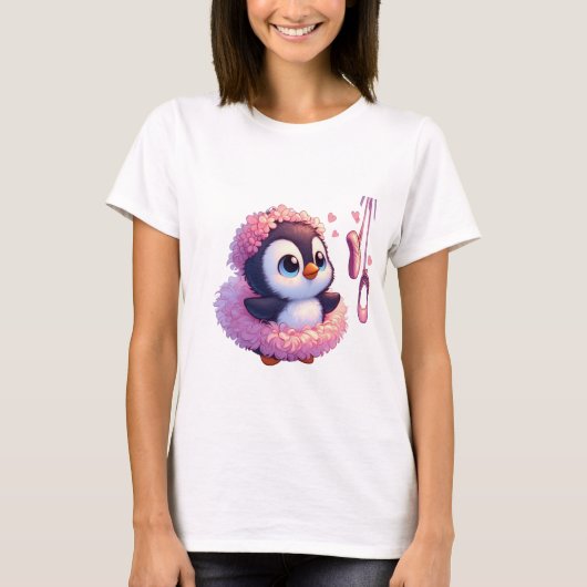 Ballerina Penguin Dreams T-shirt (Voorkant)