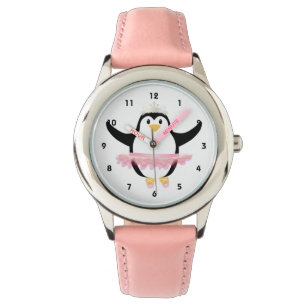 Ballerina Penguin Horloge