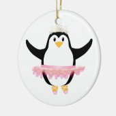 Ballerina Penguin Keramisch Ornament (Links)