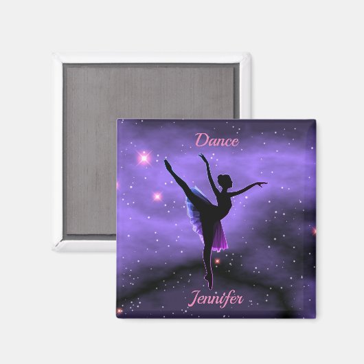 Ballerina Personalized Magnet (Voorkant / Achterkant)