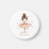 Ballerina Personalized Name Girly Magneet (Voorkant)