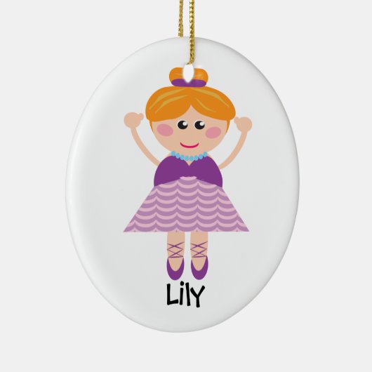 Ballerina Personalized Ornament (Rechts)