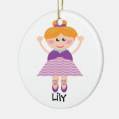Ballerina Personalized Ornament (Links)