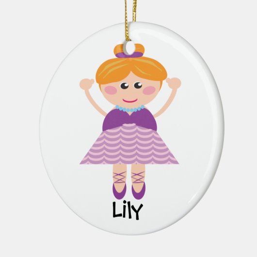 Ballerina Personalized Ornament (Links)