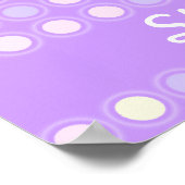 Ballerina perzik - rood haarmeisje "jouw naam" pos poster (Hoek)