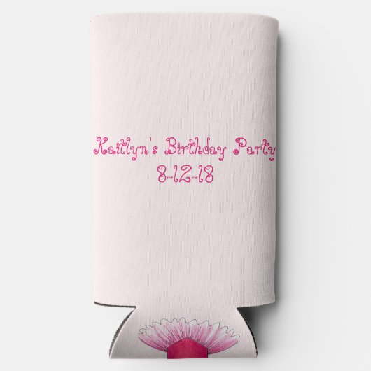 Ballerina Pink Ballet Dance Overweging Tutu Costuu Seltzer Blikjeskoeler (Achterkant)