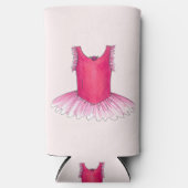 Ballerina Pink Ballet Dance Overweging Tutu Costuu Seltzer Blikjeskoeler (Voorkant)