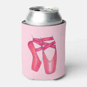 Ballerina Pink Ballet Dance Pointe Toe Shoes Blikjeskoeler