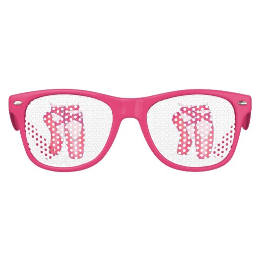 Ballerina Pink Ballet Dance Pointe Toe Shoes Kinder Zonnebril (Voorkant)