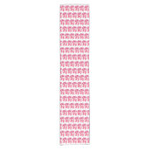 Ballerina Pink Ballet Dance Pointe Toe Shoes Korte Tafelloper (Voorkant)