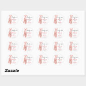 Ballerina Pink Ballet Slippers Ronde Sticker (Vel)