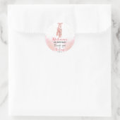 Ballerina Pink Ballet Slippers Ronde Sticker (Tas)