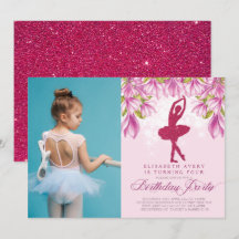 Ballerina Pink Birthday Foto