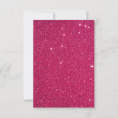 Ballerina Pink Glitter Birthday Bedankkaart (Achterkant)