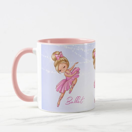 Ballerina Pink, Paarse ballet Mok (Links)