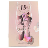 Ballerina Pink Toe Shoes Medium Cadeauzakje (Voorkant)