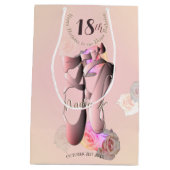 Ballerina Pink Toe Shoes Medium Cadeauzakje (Achterkant)