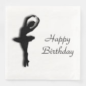 Ballerina Pirouette in Garden Green Servetten (Voorkant)