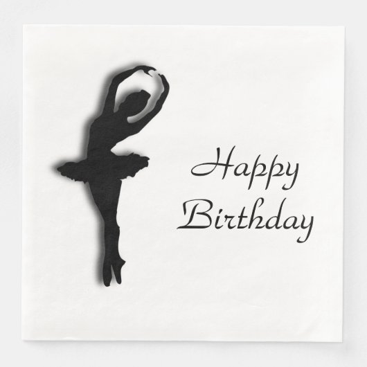 Ballerina Pirouette in Garden Green Servetten (Voorkant)