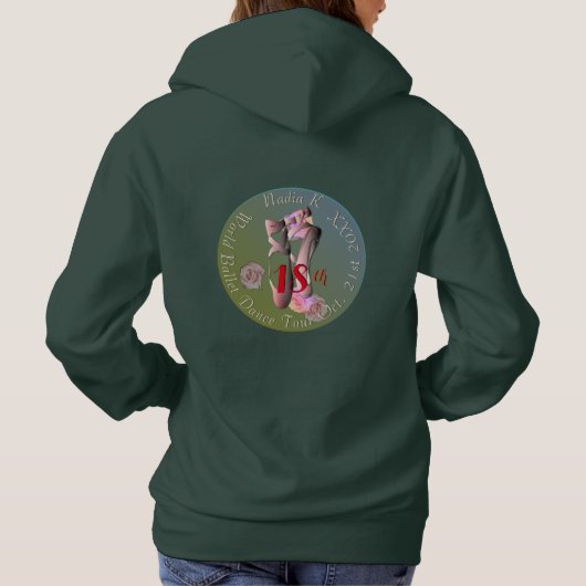 Ballerina Pointe Dance Troupe Hoodie (Achterkant)