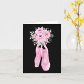 Ballerina Pointe Schoenen Bloemen Ballet Danser Sp Kaart (Gele Bloem)