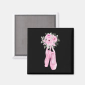 Ballerina Pointe Schoenen Bloemen Ballet Danser Sp Magneet (Voorkant / Achterkant)