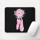 Ballerina Pointe Schoenen Bloemen Ballet Danser Sp Muismat (Met muis)