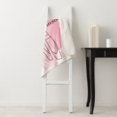 Ballerina Pointe Schoenen Roze Waterverf Sherpa Deken (In situ)