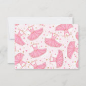 Ballerina Pointe Shoes Tutu Gepersonaliseerde Note Kaart (Achterkant)
