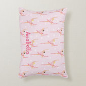 Ballerina Polka Dot Pattern Design Accent Kussen (Voorkant(Verticaal))