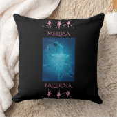 Ballerina polyester gooit kussen met een aangepast (Deken)