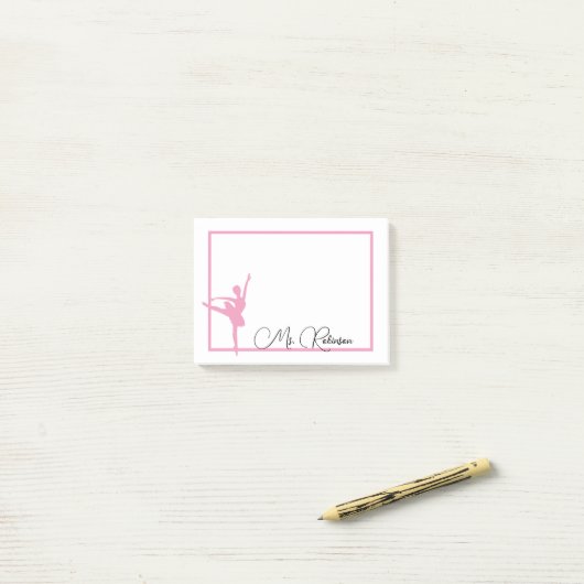Ballerina Post-it® Notes (Op bureau)
