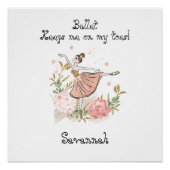 Ballerina poster, Dance class poster (Voorkant)