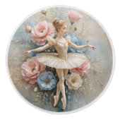  Ballerina Princess Dance Design Keramische Knop (Voorkant)