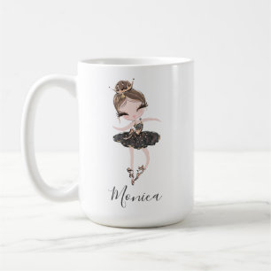 Ballerina Princess Girl Custom Name Ballet Gift Koffiemok