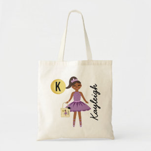 Ballerina Princess Halloween Behandelt Monogram Na Tote Bag