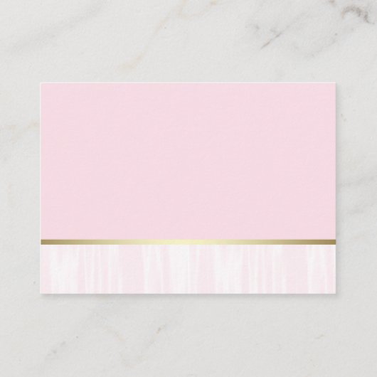 Ballerina Princess Luier Raffle Ticket Informatiekaartje (Achterkant)