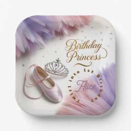 Ballerina Princess Party - Draaien in de magie! Papieren Bordje