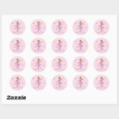 Ballerina Princess Ronde Sticker (Vel)