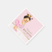 Ballerina Princess Roze Goud Baby shower Servetten (Hoek)