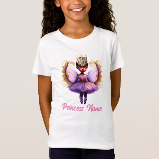 Ballerina prinses fee cartoon 3D melanine DIY T-shirt (Voorkant)