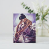 Ballerina Print Briefkaart (Staand voorkant)